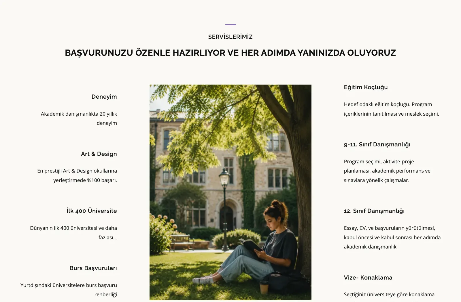 Mor Academia anasayfası: Başvuru süreci