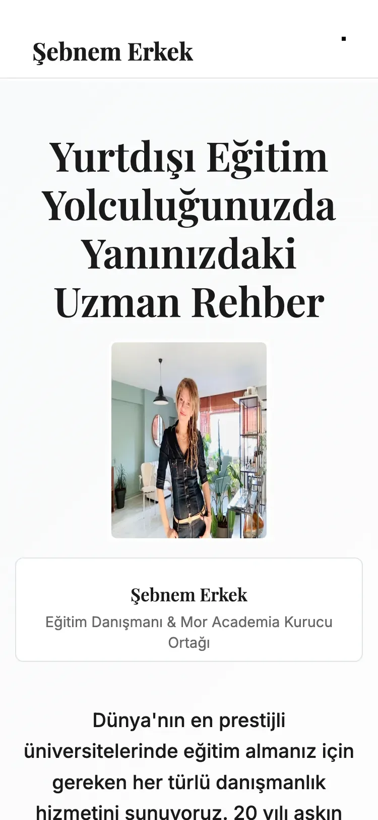 Şebnem Erkek mobil: Anasayfa