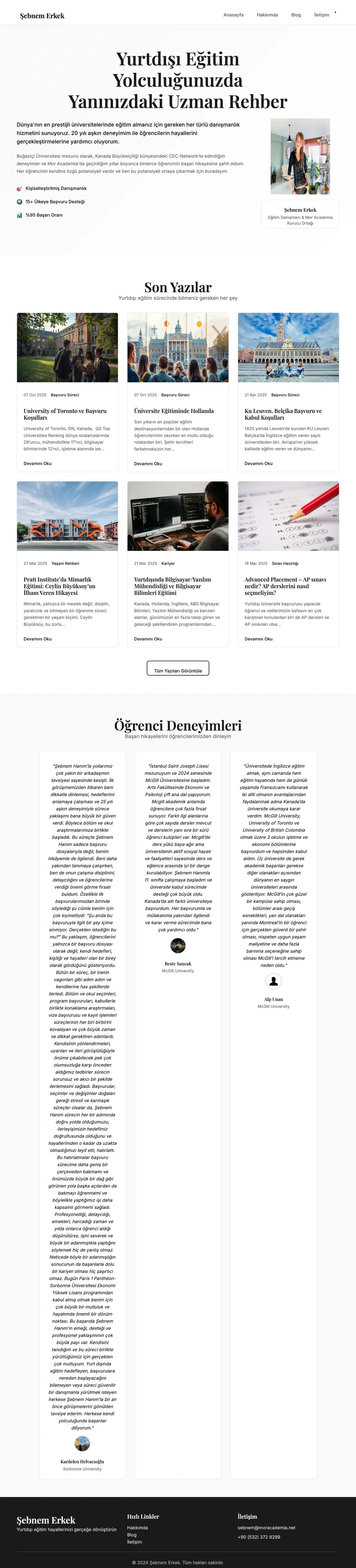 Şebnem Erkek web sitesi
